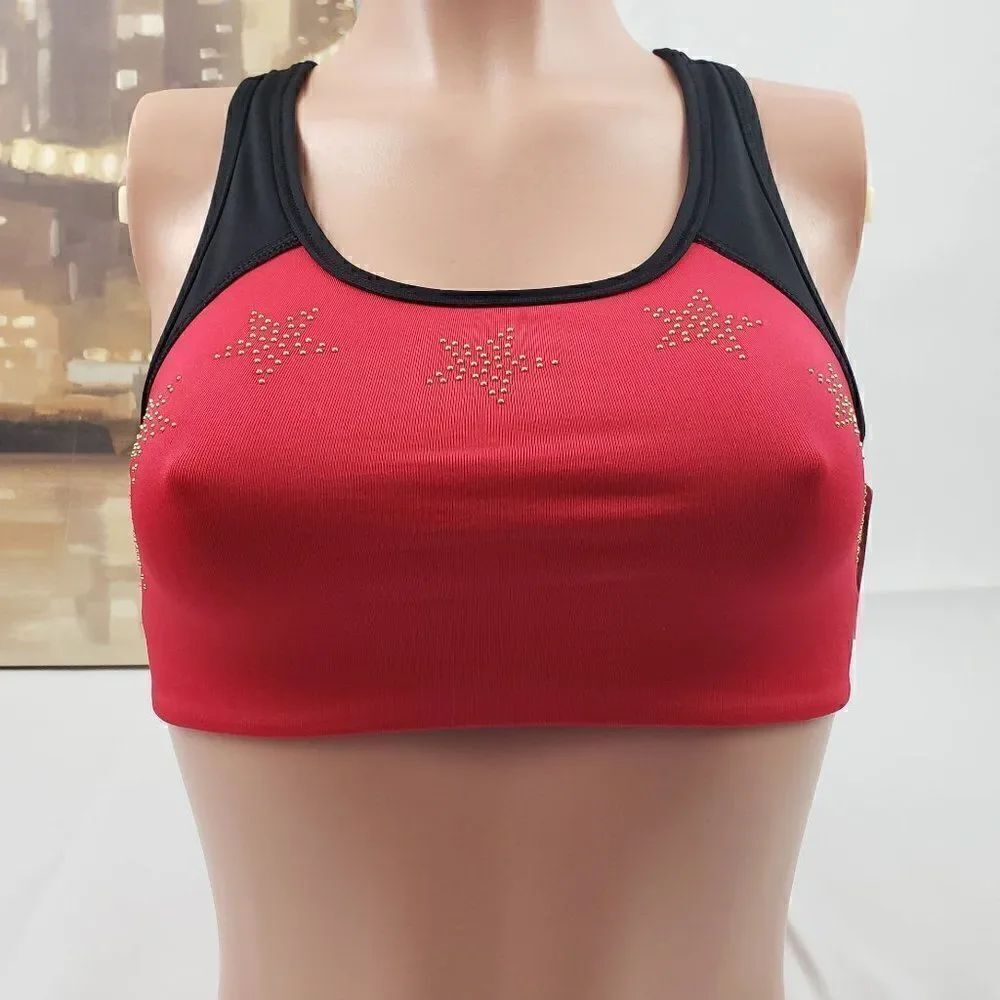 VS Red PINK Ultimate Yoga Sports Stars Bralette XS